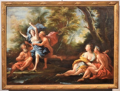 Apollon et Daphné - Michele Rocca (1666-1751) - Tableaux et dessins Style Louis XIV